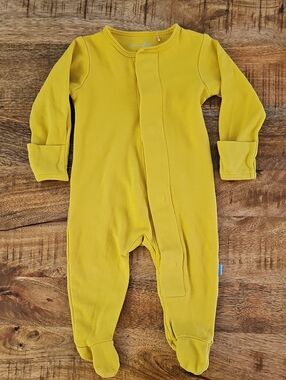 Magnetic Me Dandelion Modal Magnetic Footie 0-3 Months Mustard Yellow Pajama